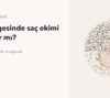 Taç bölgesi işaretlenmiş tepeden saçlı deri diyagramı